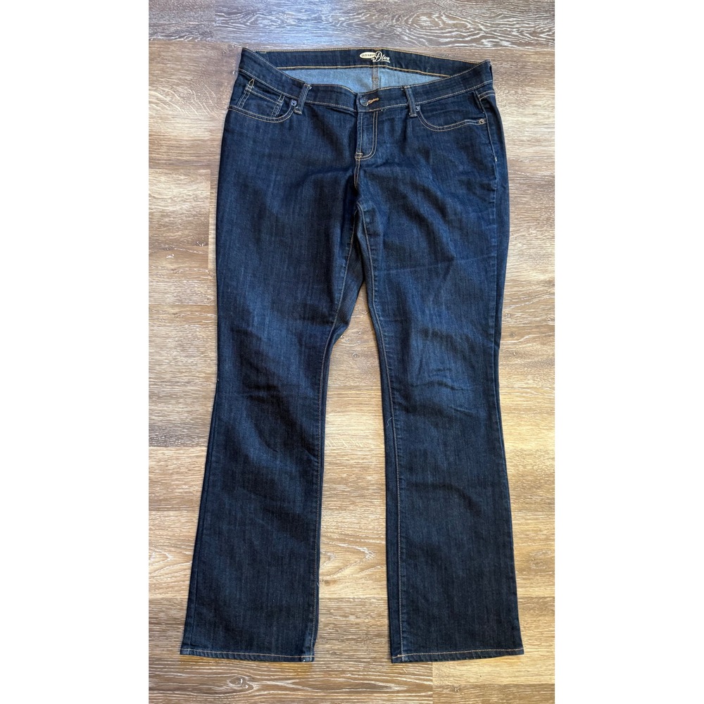 Old Navy The Diva Bootcut Jeans Womens 14 Long Dark Wash Stretch Denim